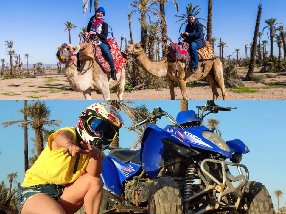 Quad et Balade à Chameau dans la Palmeraie - 1/2 Journée